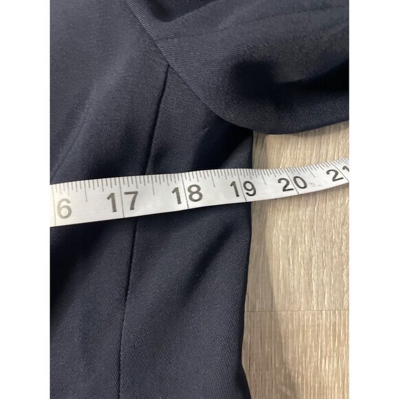 Joan Leslie Navy Gold Insignia Single Button Blazer Sz 8P - Picture 8 of 10